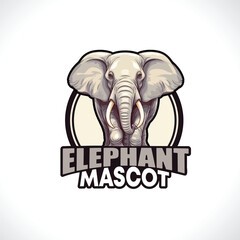Elephant Mascot Logo Design Elephant Vector