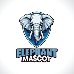 Elephant Mascot Logo Design Elephant Vector