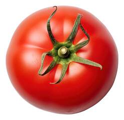Fresh ripe tomato isolated. Generative AI.