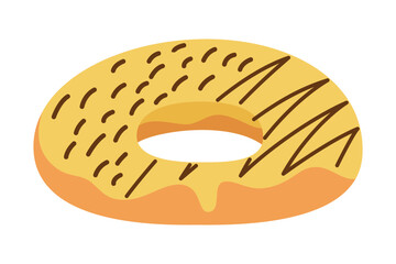 Delicious ring donuts cartoon illustration vector illustrations for your work logo, merchandise t-shirt, stickers and label designs, poster, greeting cards advertising business company or brands