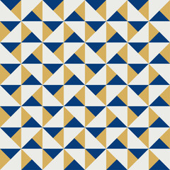 seamless geometric pattern, craft tile architecture seamless pattern, midcentury tile triangle