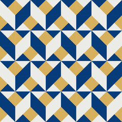 geometric pattern background, craft tile pattern seamless