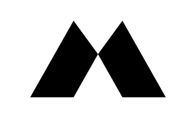 Abstract Initial Letter M Logo