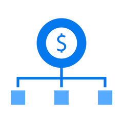 Vector business elements background in flat style