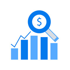 Vector business elements background in flat style