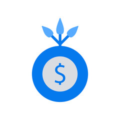 Vector business elements background in flat style