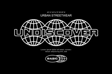 Modern streetwear graphic design t-shirt print design template