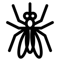 Obraz premium 害虫、蚊を表すラインスタイルのアイコン