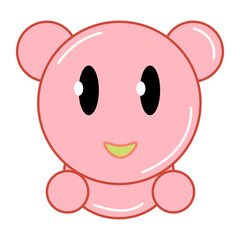 vector sticker design with cute animals