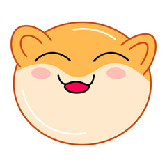 vector sticker design with cute animals