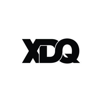 XDQ letter monogram logo design vector