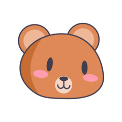 Vector cute animal sticker