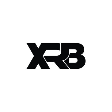 XRB letter monogram logo design vector
