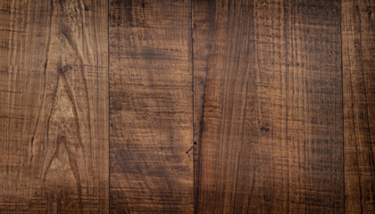 Brown wood texture background coming from natural tree. The wooden panel has a beautiful dark pattern, hardwood floor texture