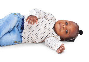 Happy, smile and portrait of a baby for child development, growth and fun. Innocent, healthy...