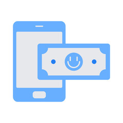 Flat color vector business elements and symbols line icon