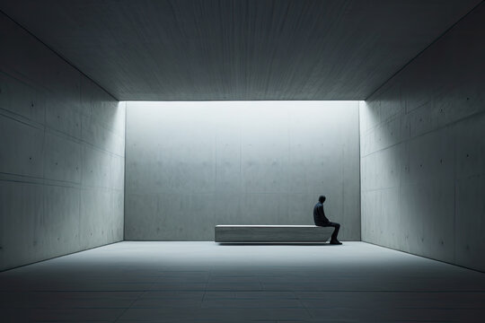 Depression ,bipolar anxiety ,Mental Illness concept ,Generative AI