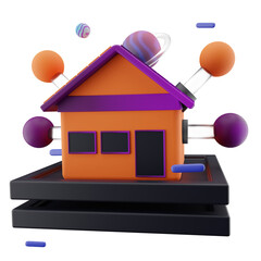 3D Network Illustration