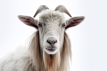 Goat On White Background