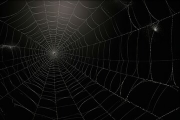 Cobweb spider background. Generate Ai