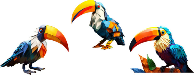 Cute hornbill in 3d style. © EnelEva