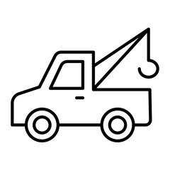 Obraz na płótnie Canvas Tow truck icon