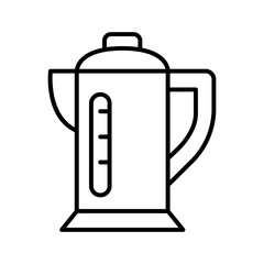 Vacuum bottle, thermos bottle icon