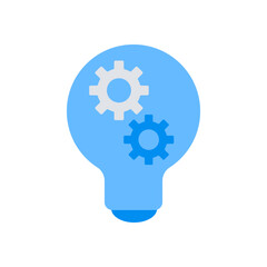 Flat color business and finance elements icon