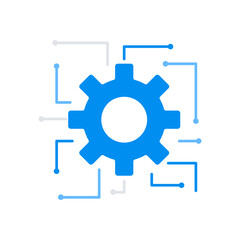 Flat color business and finance elements icon