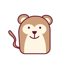 Free vector colorful cute animal collection