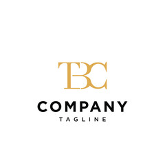 Letter T B C elegant monogram logo icon vector template.eps