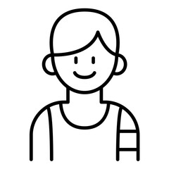 Man exercise icon