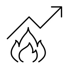 Fat burn rate icon