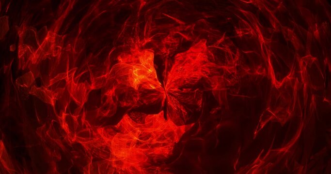 Hypnotic motion. chakra ethnic sacred geometry. patterns seamless vj loop for spiritual meditation psychedelic, fiery abstract background.