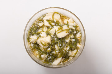 豆腐とめかぶの和え物