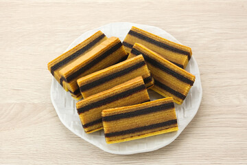 Lapis Legit, Spekuk or Spekkoek, delicious Indonesian cake

