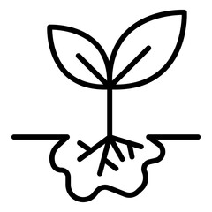 Naklejka premium Sprout icon
