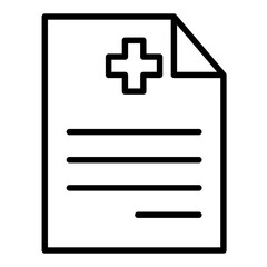 Obraz premium Medical report icon