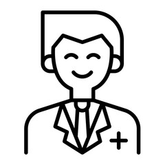 Obraz premium Doctor, pharmacist icon