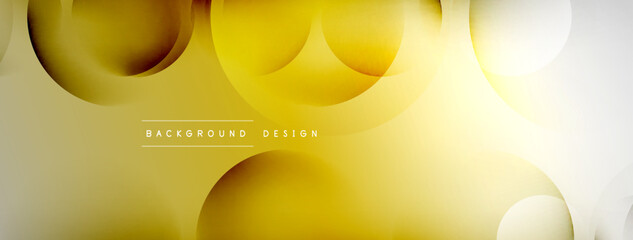 Light geometric abstract background with lines, circles