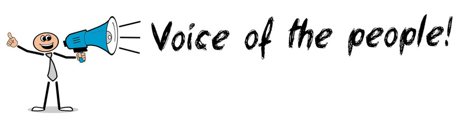 Fototapeta premium Voice of the people!
