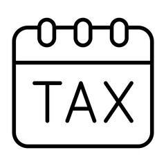 Tax day icon