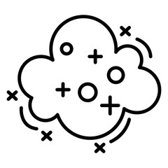 Obraz premium Air pollution icon