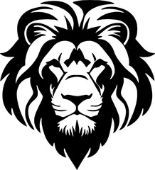 Fototapeta na wymiar lion logo vector simple black
