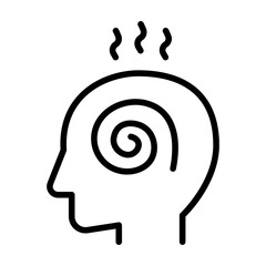 Tired, headache icon