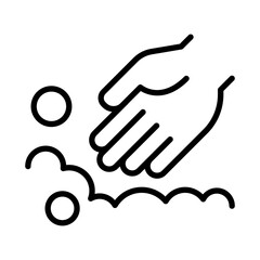 Washing hand icon