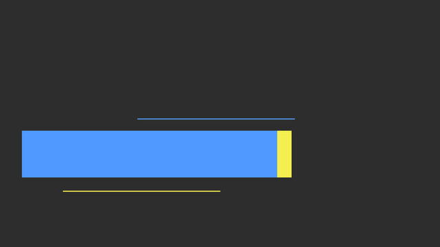 Modern lower third with empty copy space for writing custom messages, Lower third title intro design animation.