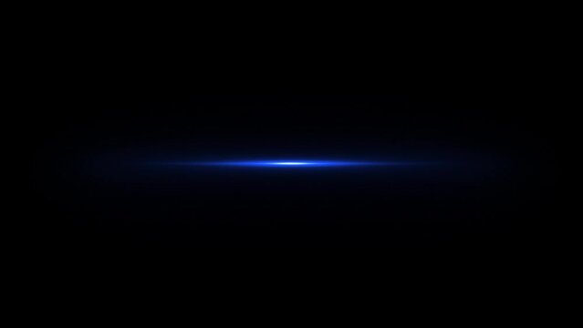 Optical lenses have smooth circular transitions with anamorphic blue light.