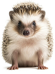 Obraz premium Hedgehog portrait, PNG background