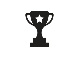trophy icon in trendy flat style, Winner trophy cup icon